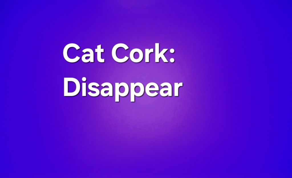 CAT CORK – Disappear